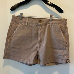 Khaki Hi-Rise Shorts
